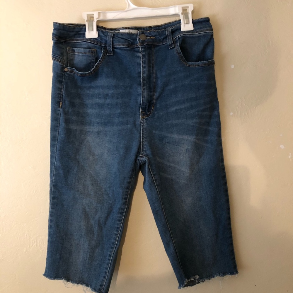 c’est toi cut-off jean shorts